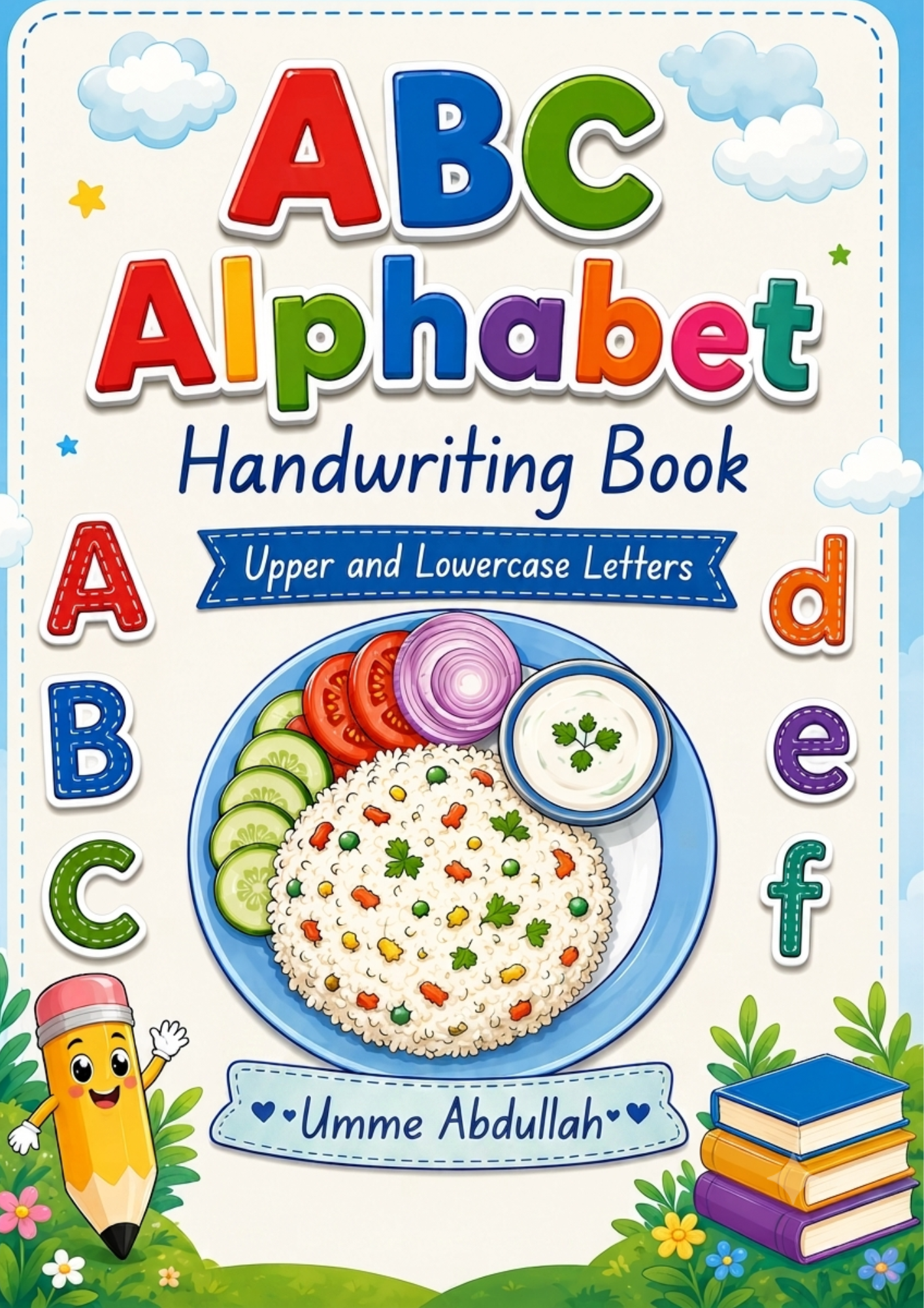 Upper and Lowercase Alphabet Handwriting Worksheet Book-3 ABC Alphabet Handwriting Book - Image 1
