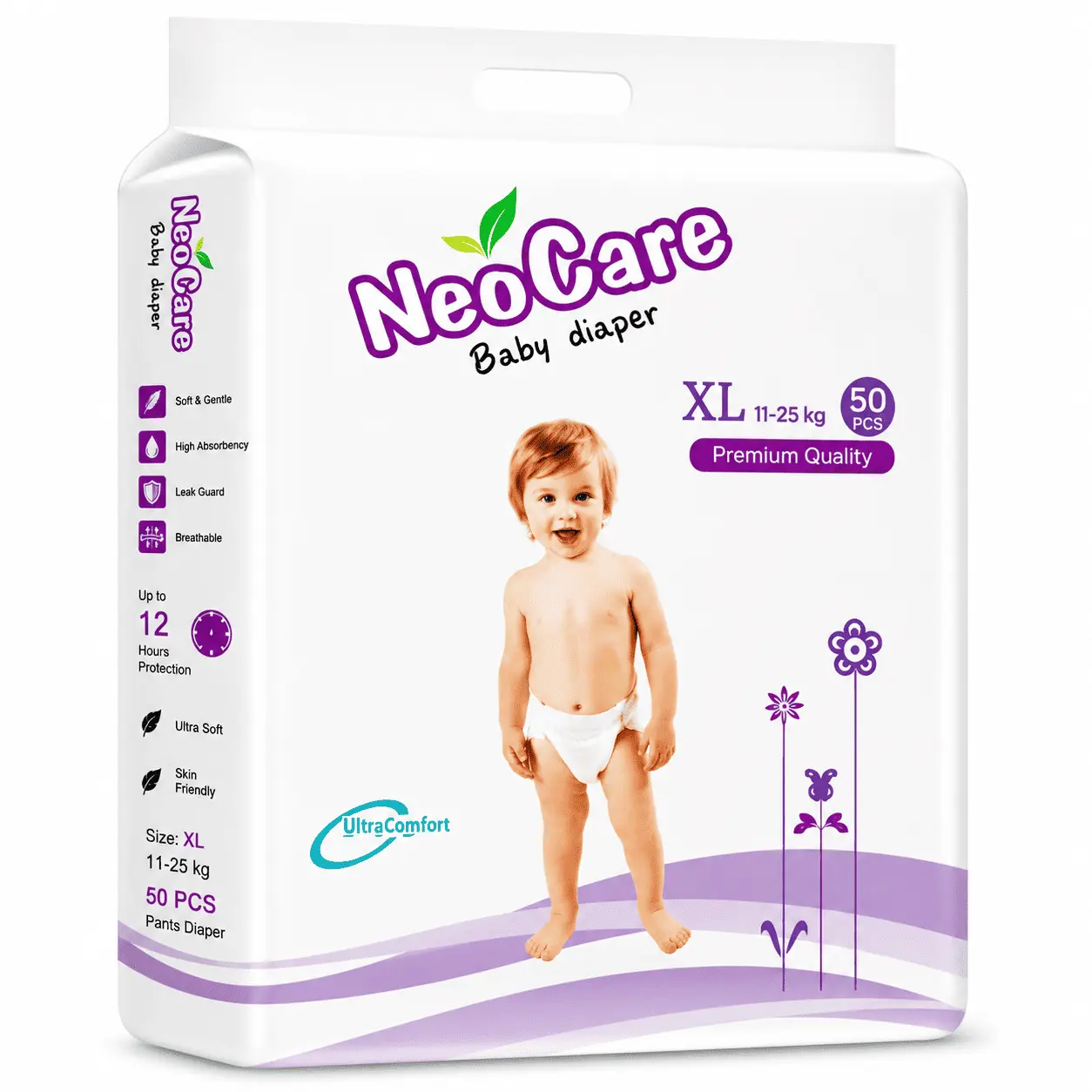 ChatGPT Image Sep 1, 2026, 03_36_54 PM (1) NeoCare Baby Diaper XL Premium - XL Size - Image 1