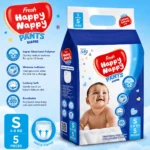 Fresh Happy Nappy Pant Diaper – S Size (4–8 kg), 5 Pcs