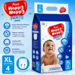 Fresh Happy Nappy Pant Diaper – XL Size (12–17 kg), 4 Pcs