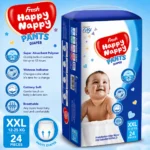 Fresh Happy Nappy Pant Diaper – XXL Size (12–25 kg), 24 Pcs