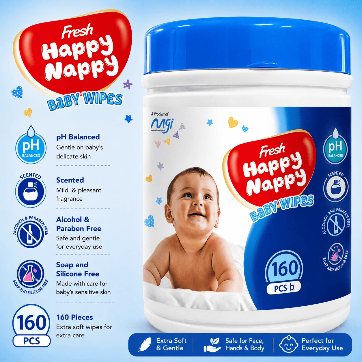 ChatGPT Image Sep 2, 2026, 04_46_45 PM (1) Fresh Happy Nappy Baby Wipes – Canister 160 PCS - Image 1